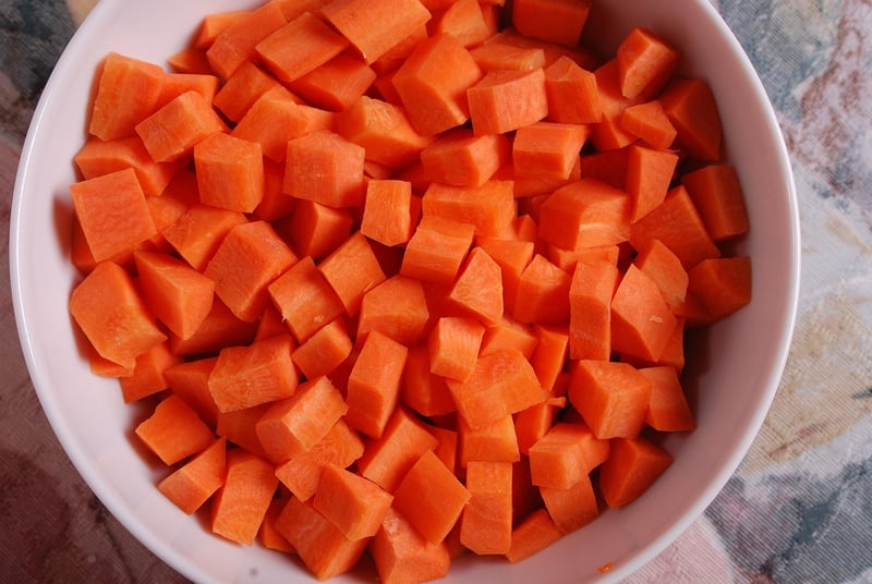 Carrots in the garden